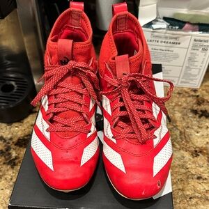 adidas Kids Red and White Shoes